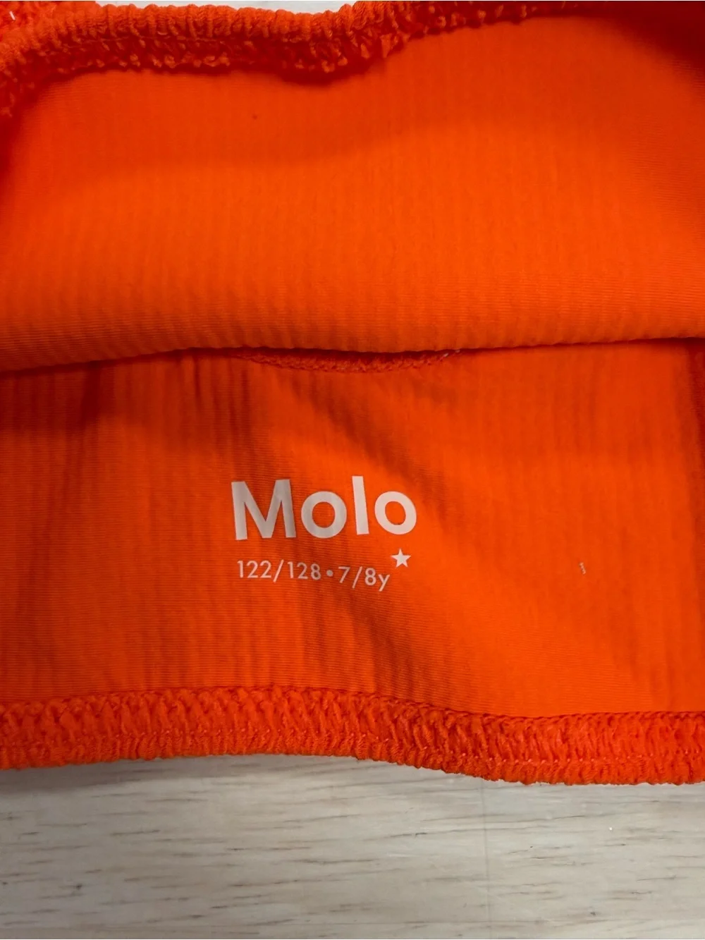 New Molo size 7/8 red orange bikini